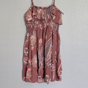 EXPRESS Floral Ruffle Sundress/ S/P